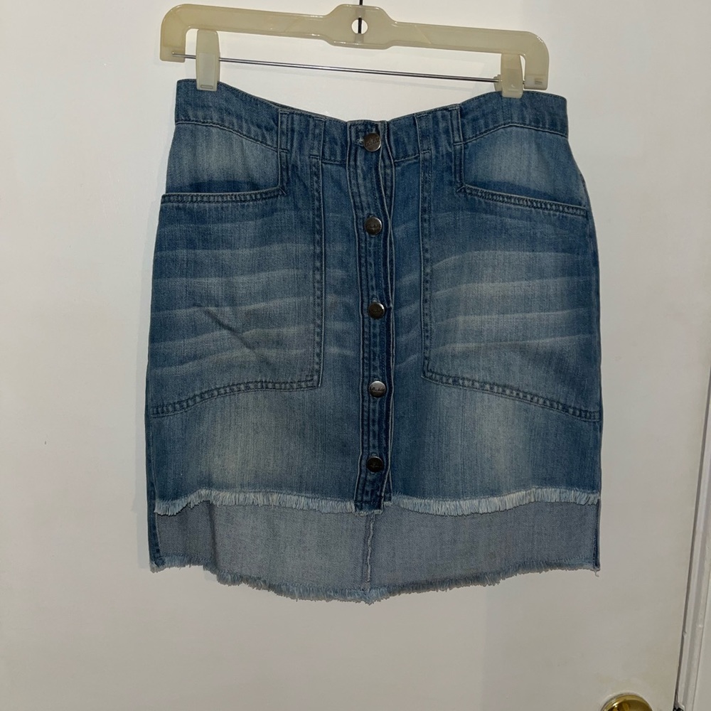 'BELLA DAHL' Denim Skirt high low